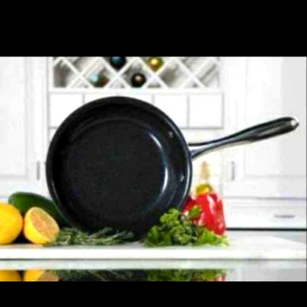 New Saute Frying Pan Harvest Cookware DiamoTech Non-Stick Ceramic Coating 9.5"